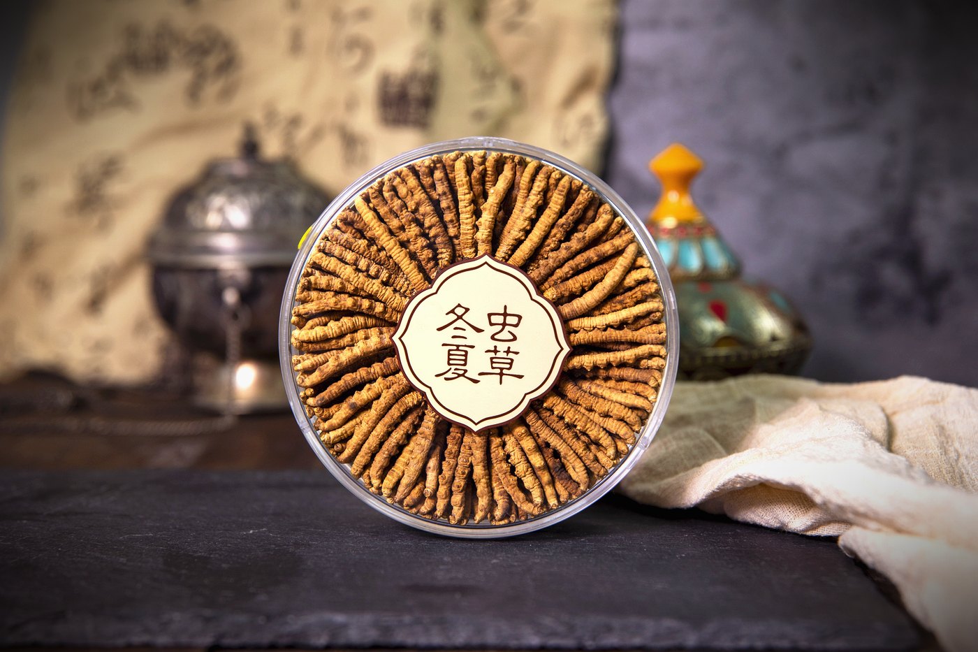 干虫草特写