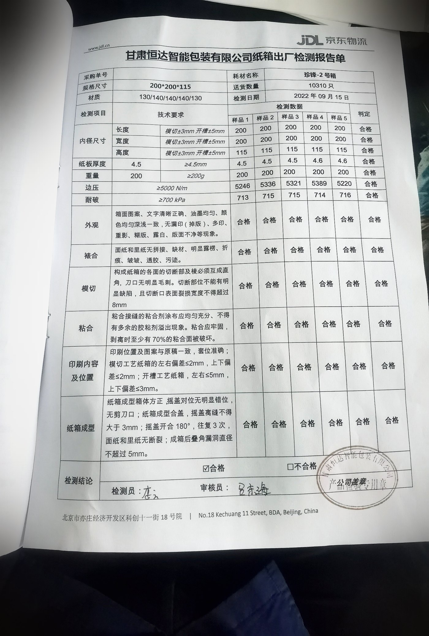 第三方检测报告