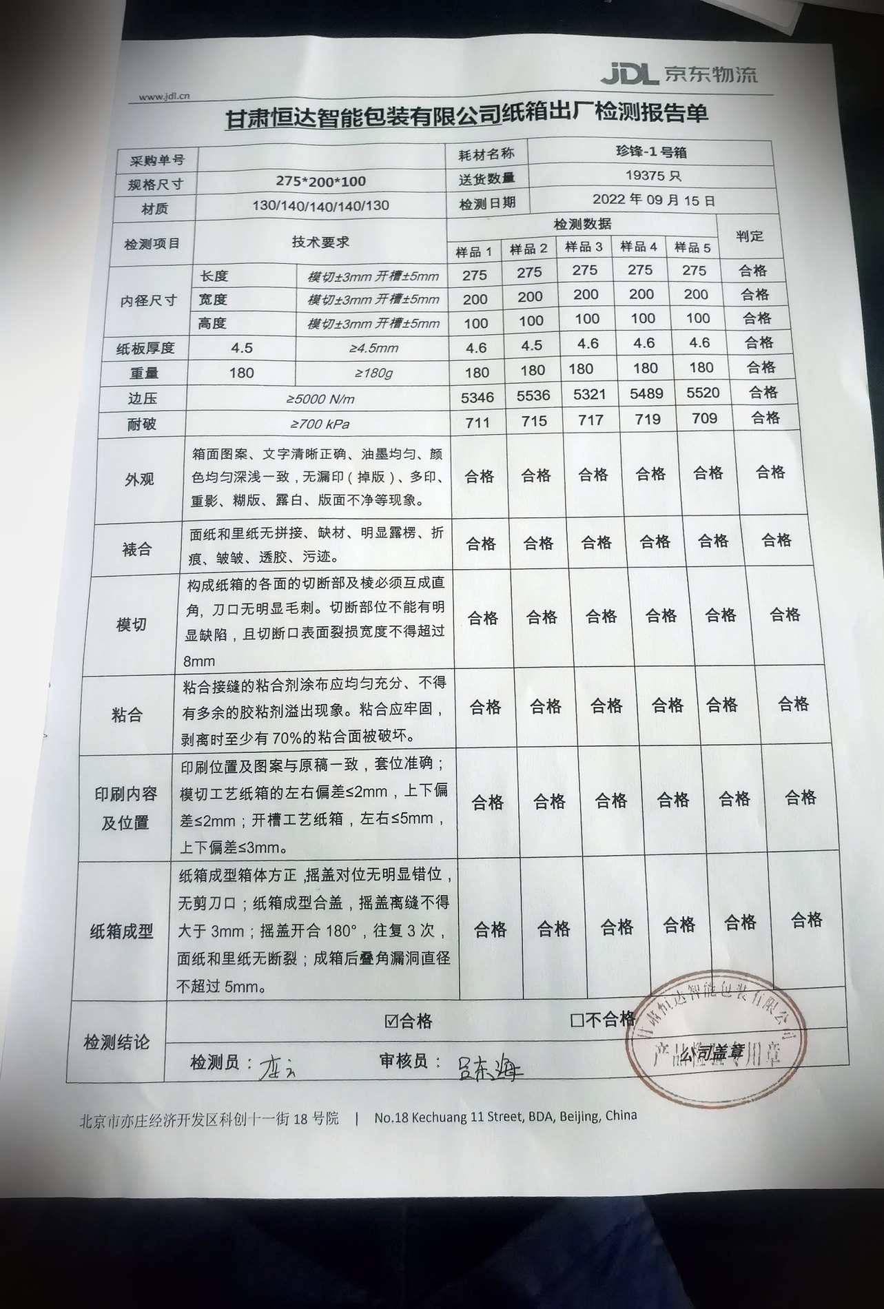 第三方检测报告