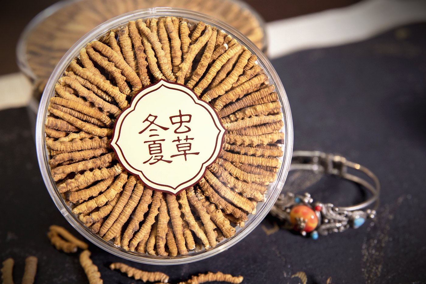 干虫草特写