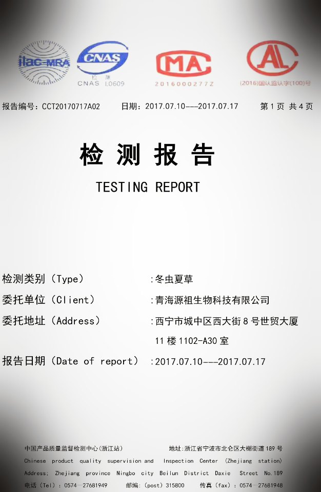 第三方检测报告