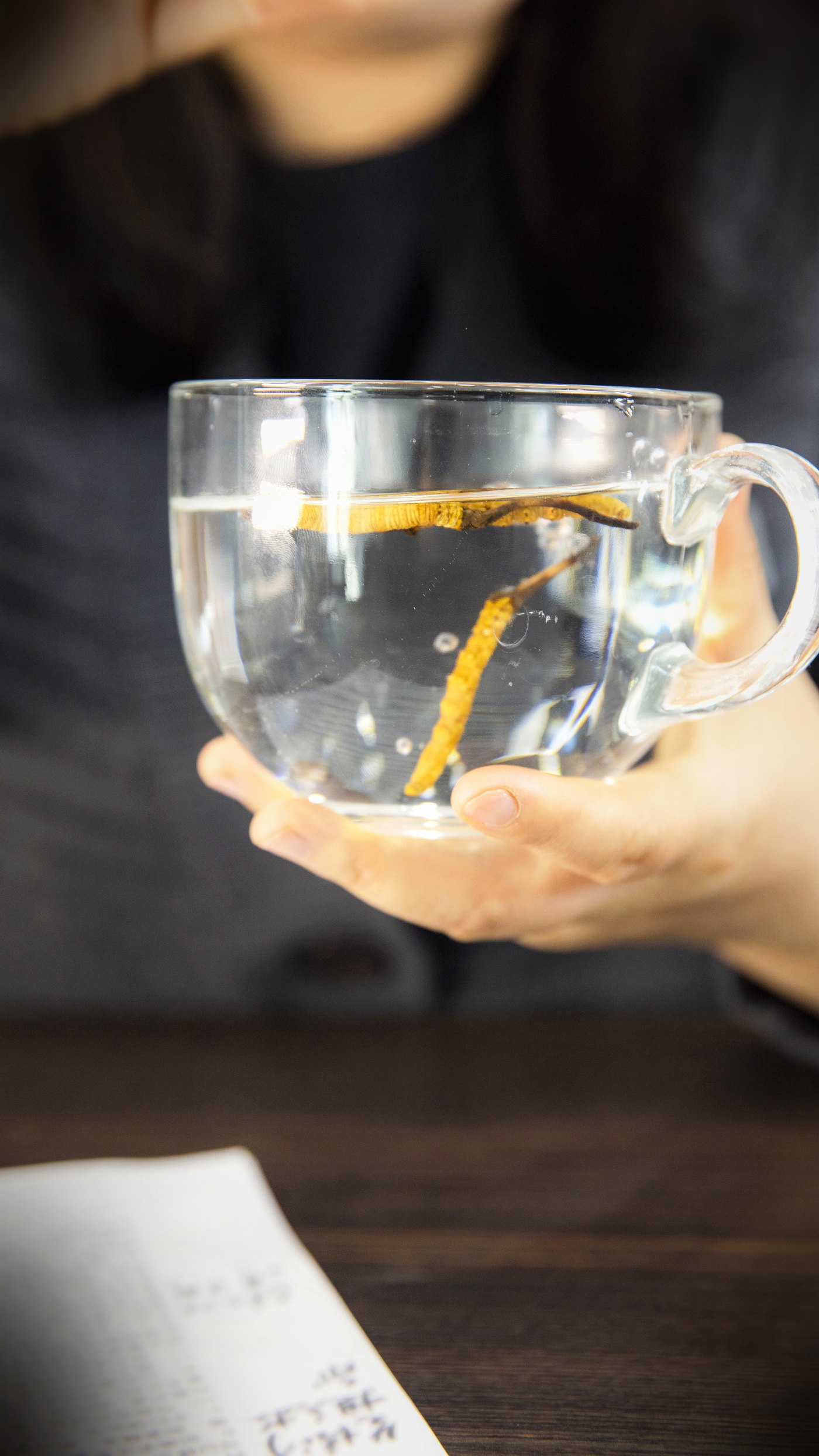 泡一杯虫草水