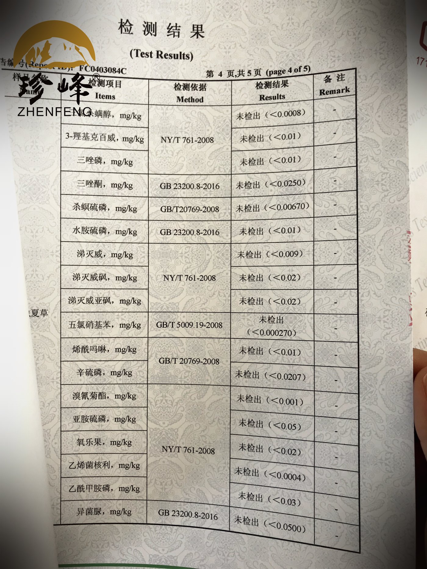 第三方检测报告